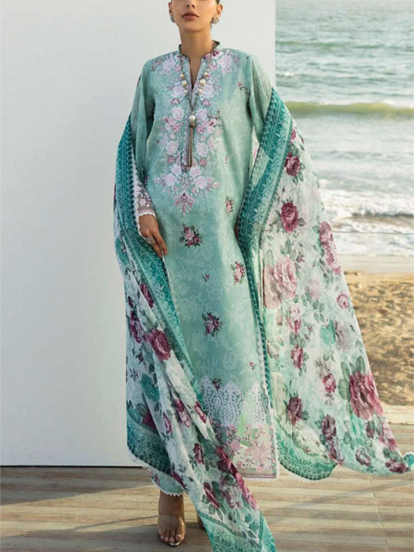 Banadora Printed Lawn Dress With Airjet Printed Lawn Dupatta (Unstitched) (DRL-2291)	