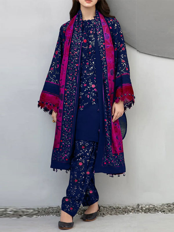 Digital Printed Lawn Dress With Printed Lawn Dupatta & Digital Printed Trouser (Unstitched) (DRL-2126)	