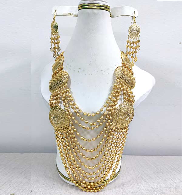 Wedding Golden Mala Set (ZV:7950)