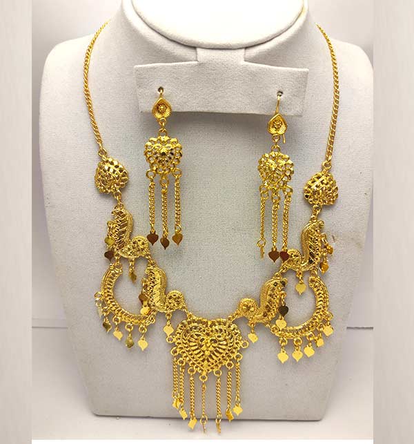 Golden Necklace Set (ZV:8280)