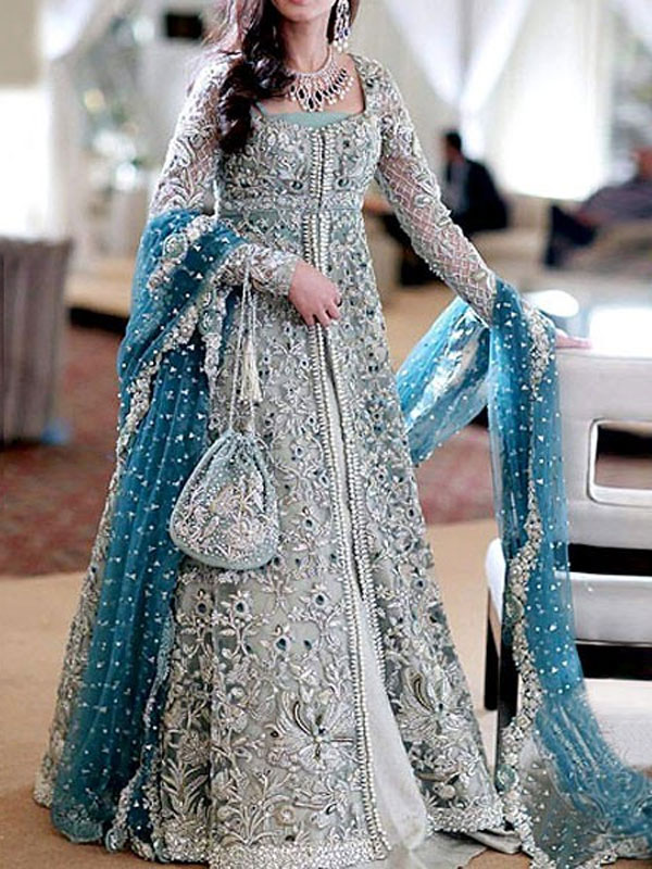 Elegant Chiffon Wedding Heavy Embroidered Dress Chiffon Heavy Emroidery Dupatta 3 Pec Suit UnStitched (CHI-21)