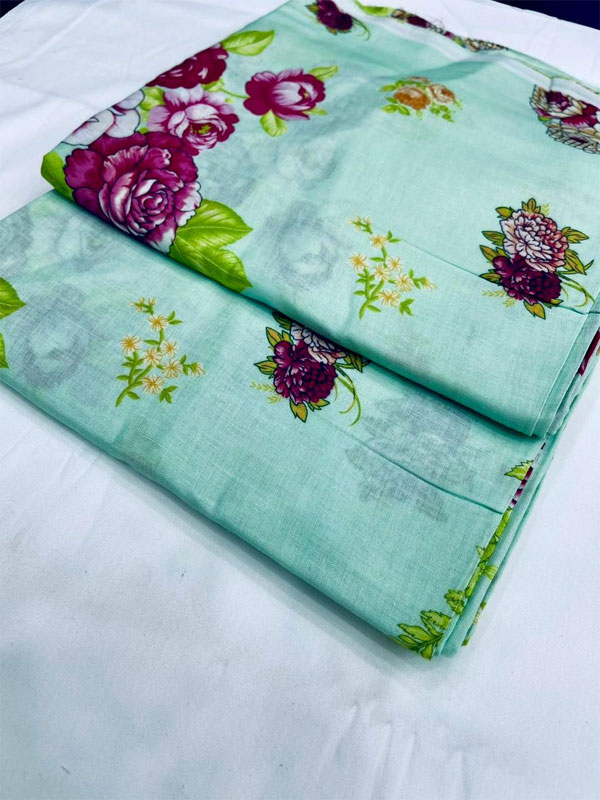 Original 2 PCs All Over Printed Lawn Dress (Unstitched) (DRL-2296)	