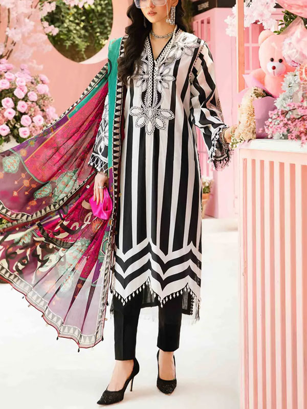 Original Digital Printed Lawn Dress With Printed Lawn Dupatta & Lawn Trouser (Unstitched) (DRL-2277)	