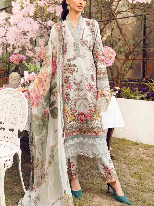 Original Digital Printed Lawn Dress With Printed Lawn Dupatta & Lawn Trouser (Unstitched) (DRL-2284)