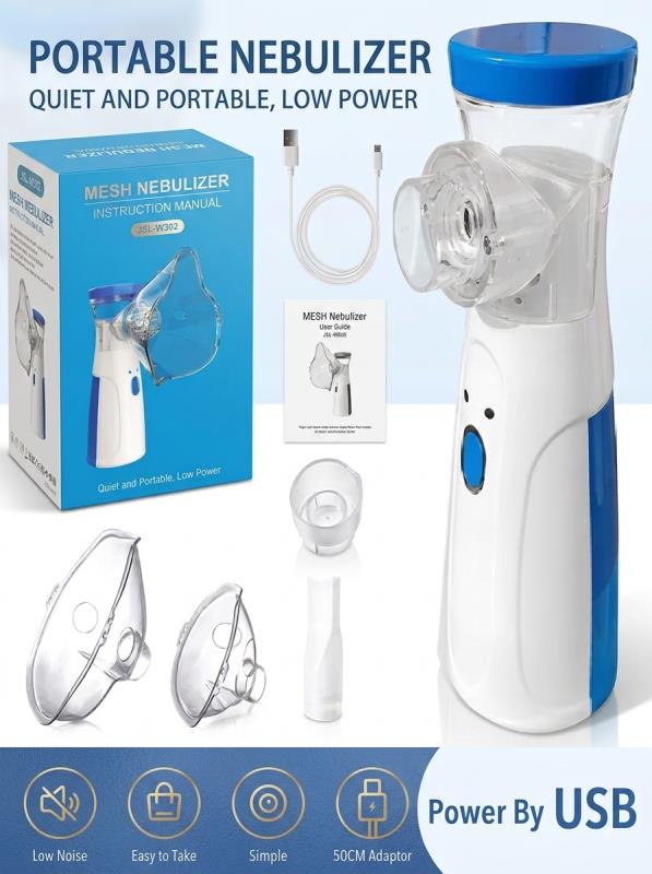 Portable Mesh Nebulizer Machine JSL-W302 For Kids & Adults