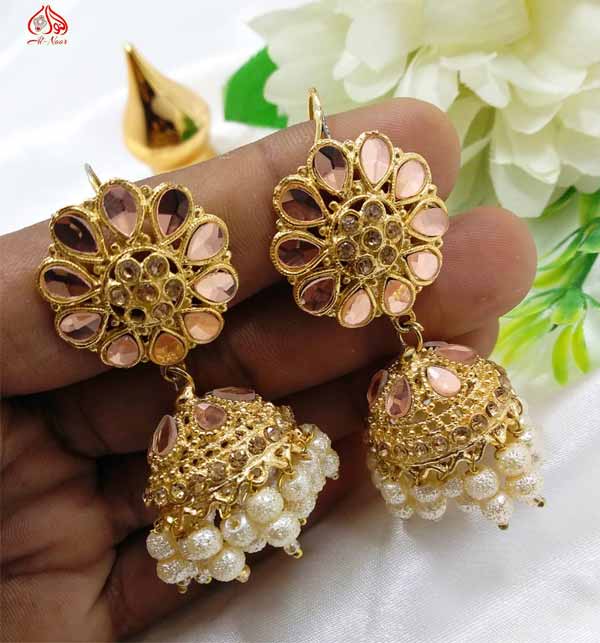 Zircon Chandbali Jhumka For Women (JL-36)