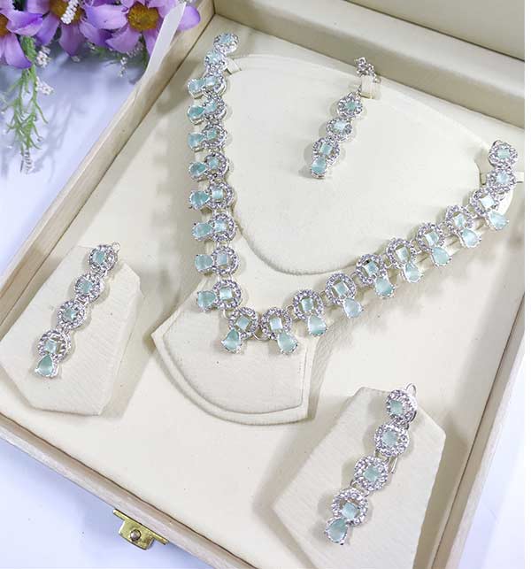 Zircon Necklace Set (ZV:4879)